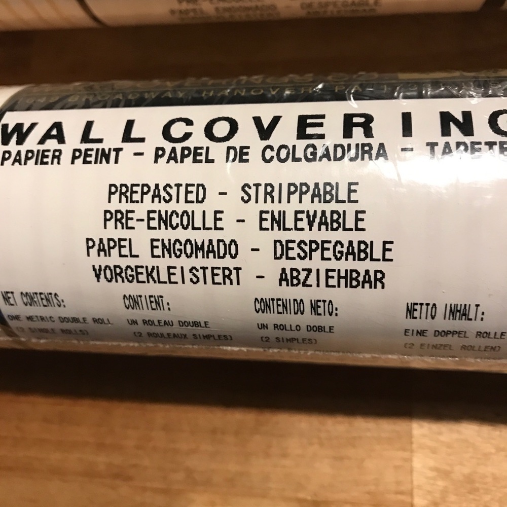 Eisenhart Yellow/Cream Striped Wallpaper - one roll - Picture 4 of 5